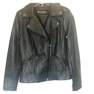 Never been worn Guess Faux Leather Jacket